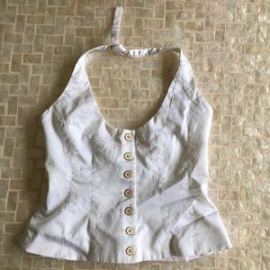 Super flattering Bebe halter top